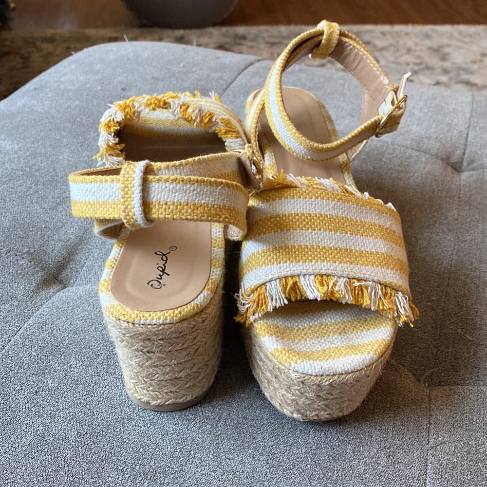 Qupid Striped Platform Espadrilles - image 2